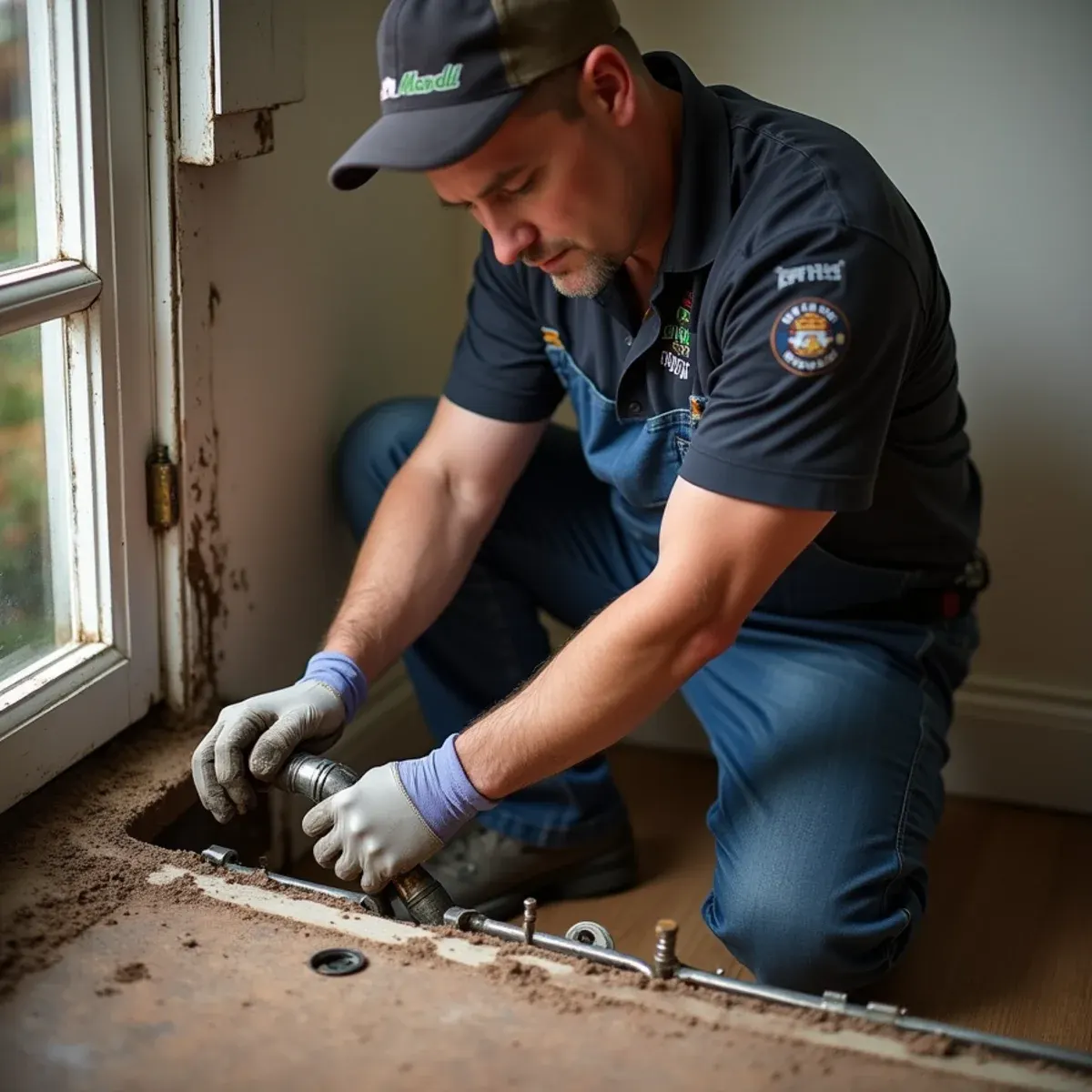 Replacing deteriorated cast iron soil stack in a 1950s Broomall PA split-level home